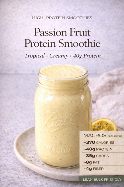 Passion Fruit Protein Smoothie - A refreshing tropical protein smoothie