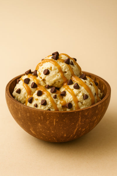 High-protein peanut butter chocolate chip ice cream - healthy dessert recipe by LockInWithMili