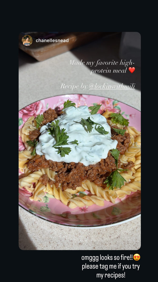 Customer making Frozen Protein Sour Grapes recipe