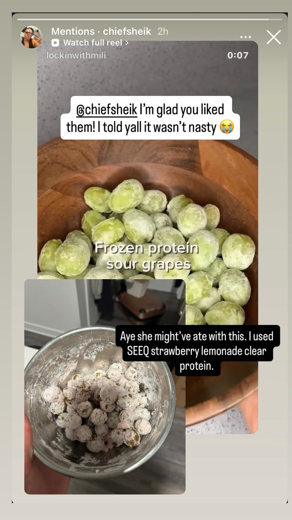 Customer making Ghost Grapes recipe